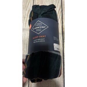 NWT St John's Bay Sleep Pants Green Plaid Lightweight Microfleece 4XL NEW Tb31